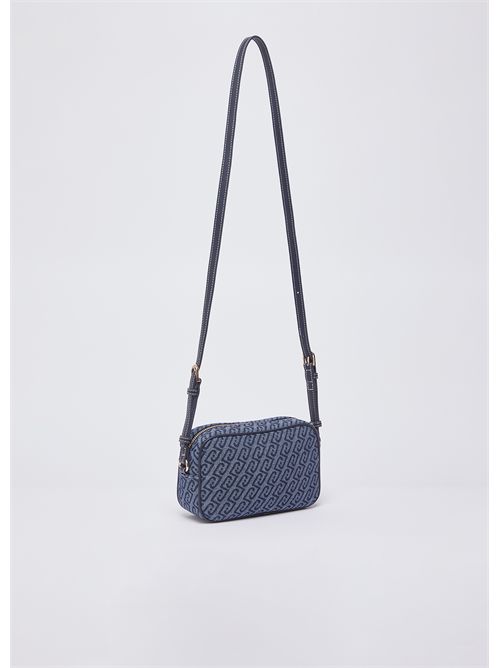 Borsa a tracolla piccola in denim jacquard LIU JO | AA6137T379A/94024